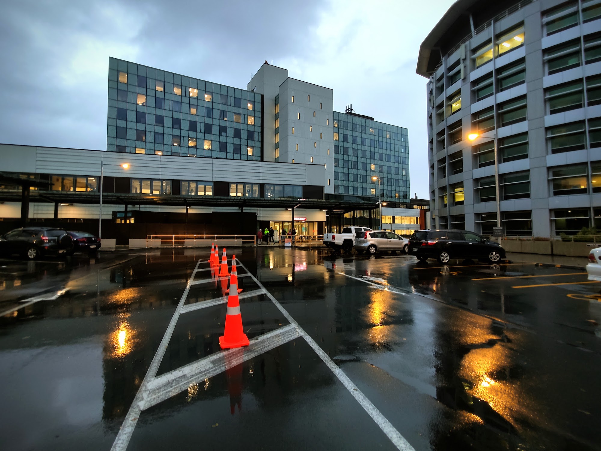 View of Emergency Department in Christchurch Hospital.