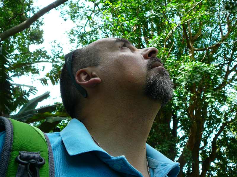 Luis in Sydney Botanical Gardens.