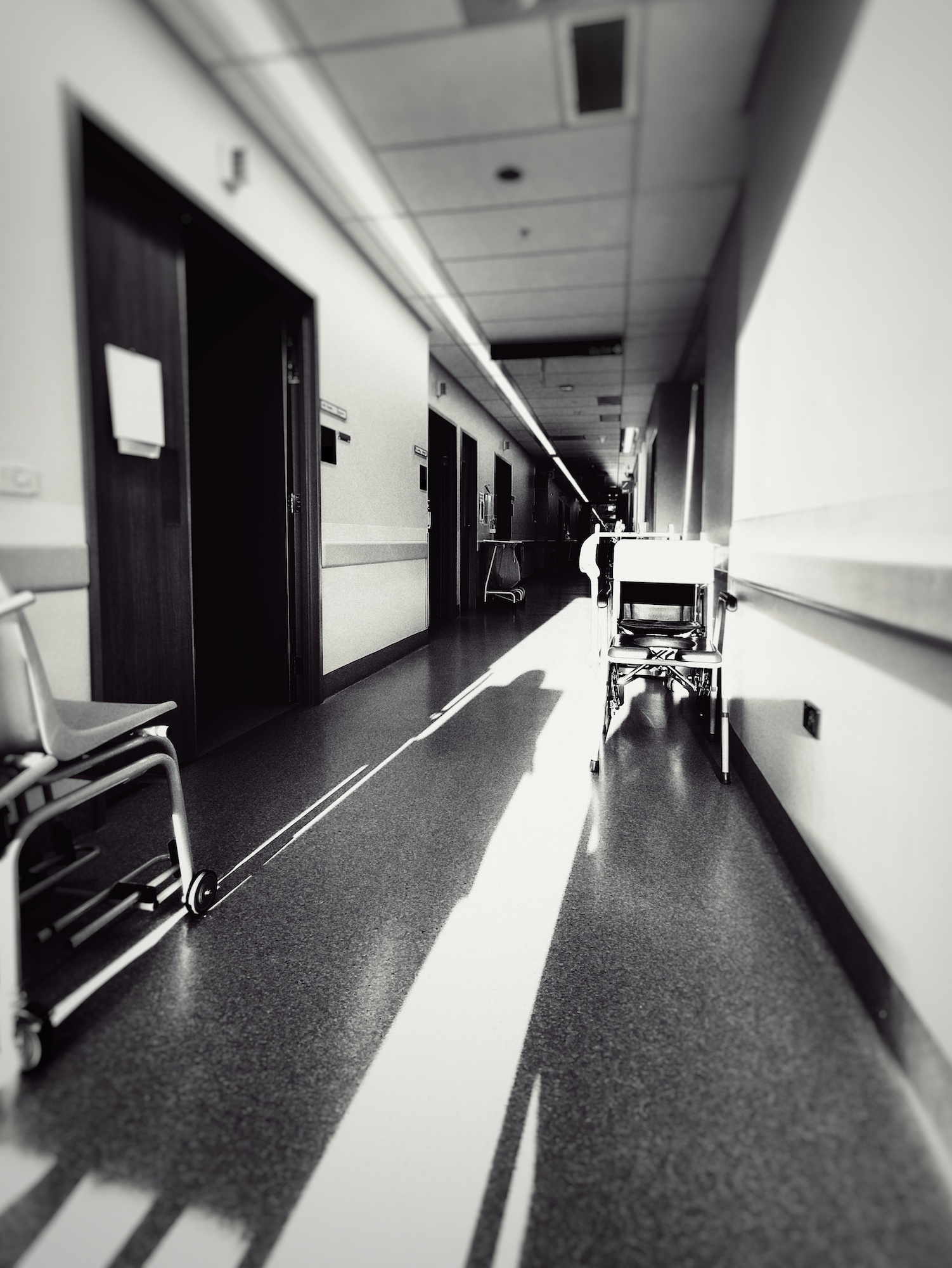 Hospital hallway.