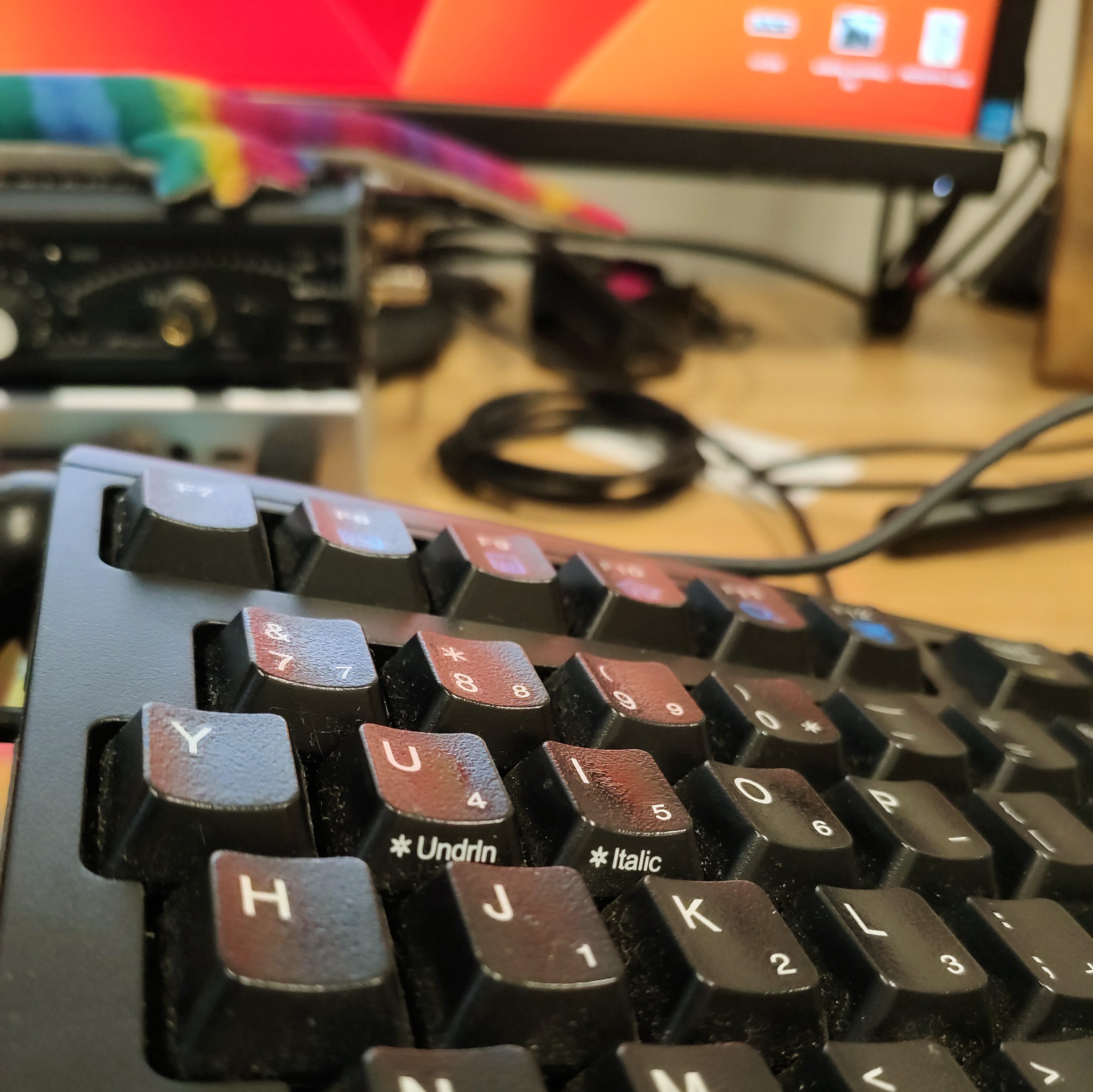 Keyboard closeup.