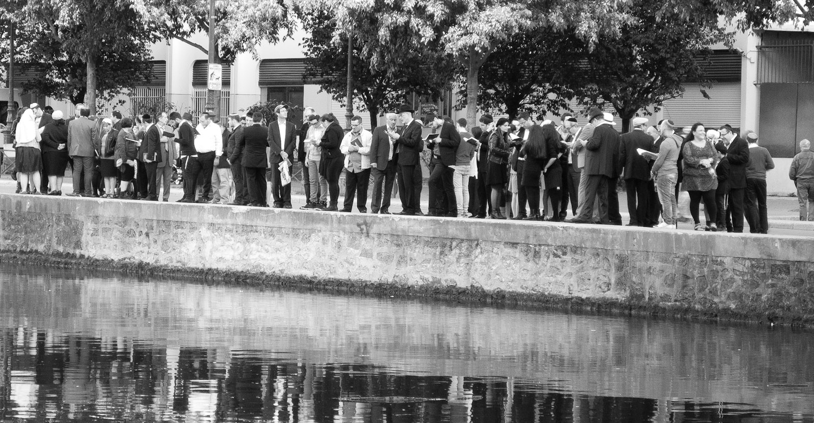 Rosh Hashanah in La Villette, Paris.