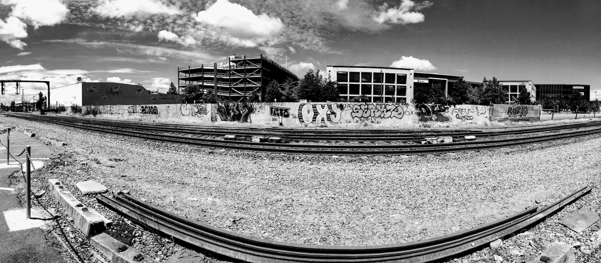 Jetsam 69: railway tracks graffiti